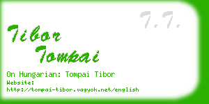 tibor tompai business card